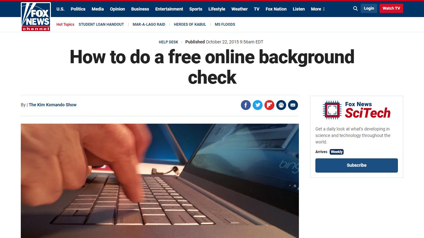 How to do a free online background check | Fox News
